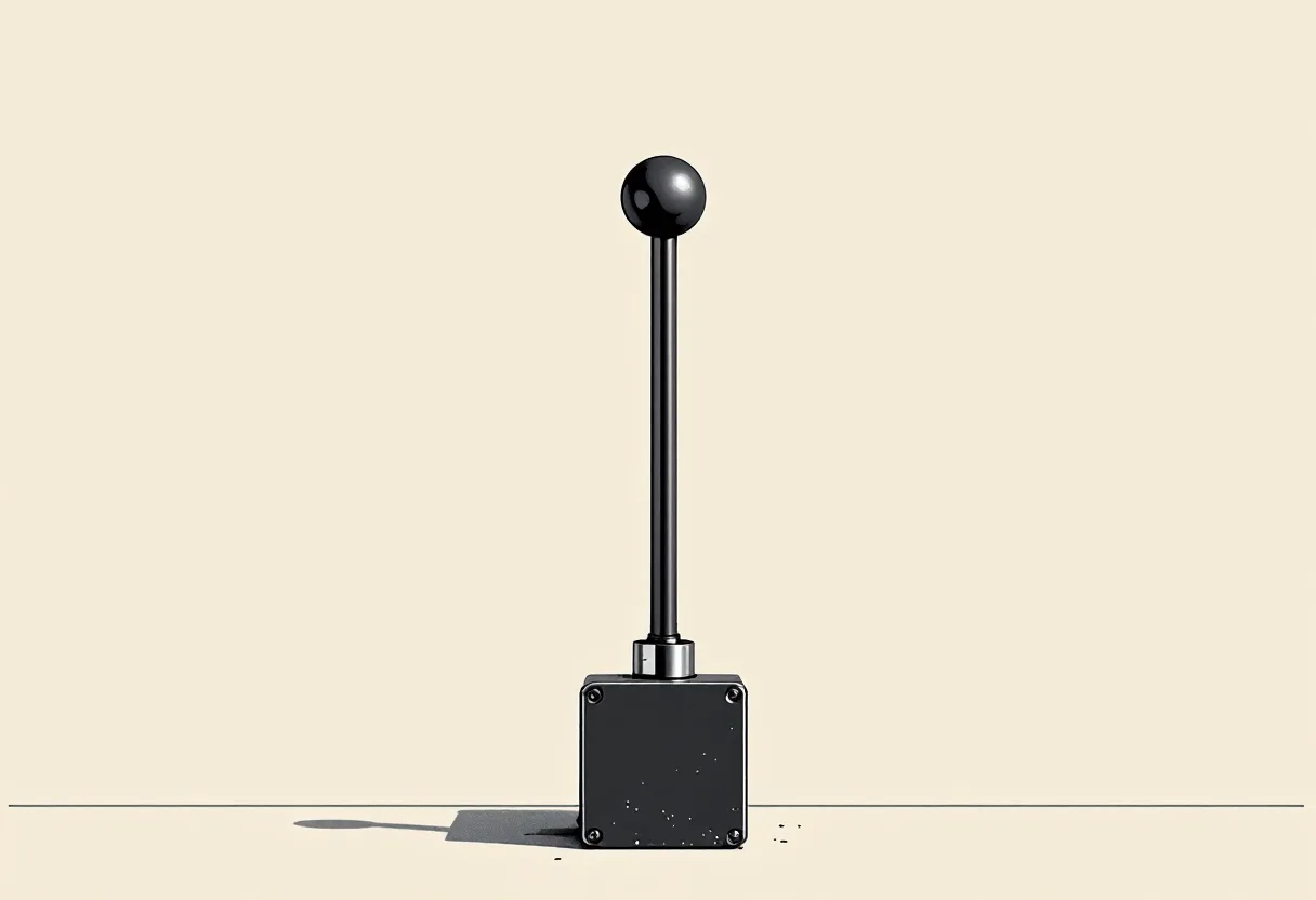 A single upright lever switch